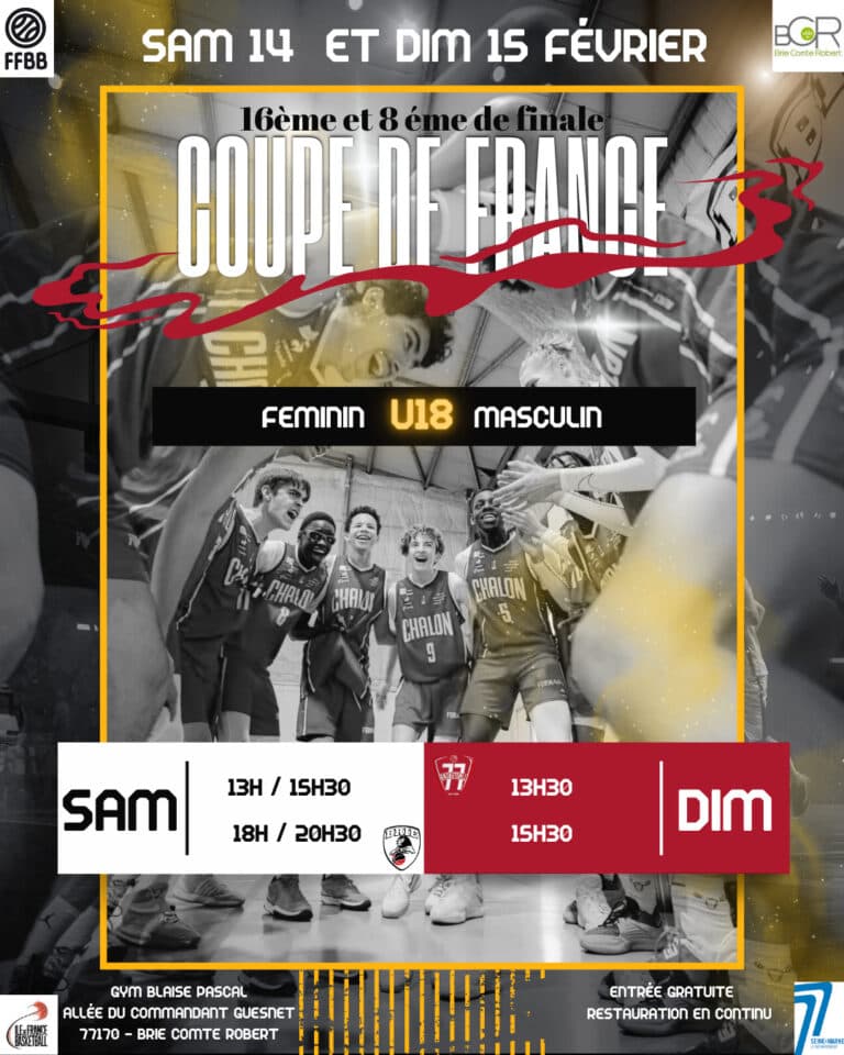 La Coupe de France U18 s’invite à Brie-Comte-Robert : un week-end d’exception