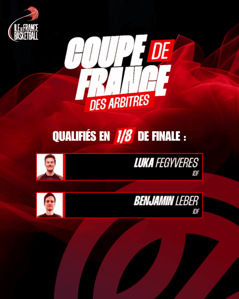 La Coupe de France des arbitres : 2 arbitres franciliens qualifiés pour les 8èmes de finale